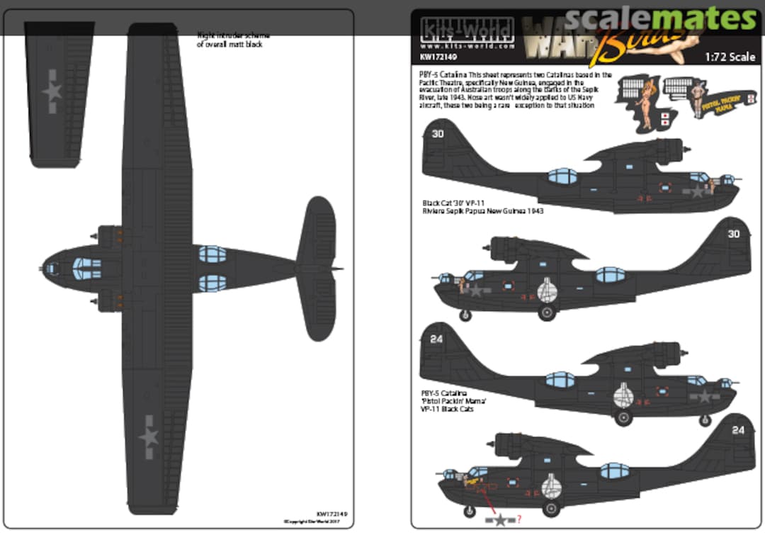 Boxart PBY-5 Catalinas - 'Black Cats' KW172149 Kits-World