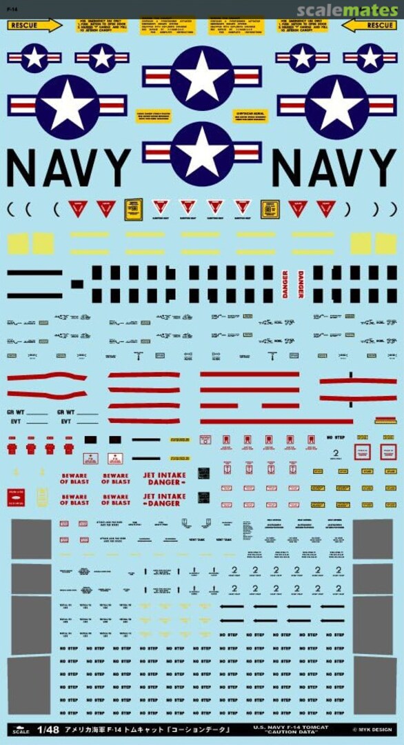 Boxart U.S. Navy F-14 Tomcat A-48043 MYK Design