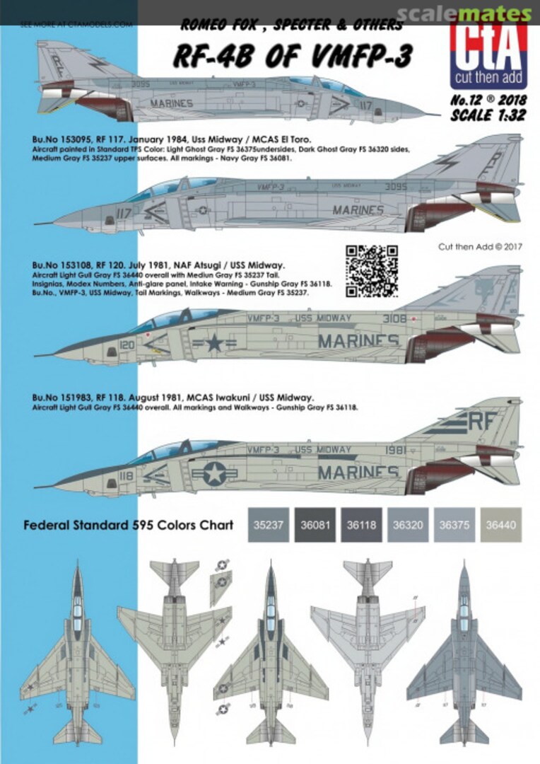 Boxart RF-4B of VMFP-3 CTA-012 CtA Models