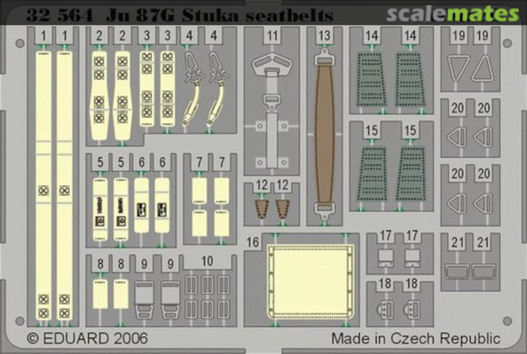 Boxart Junkers Ju 87 G Stuka - PE Seatbelts 32564 Eduard