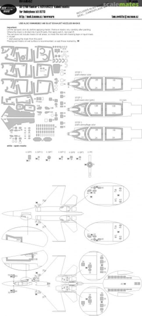 Boxart Su-27UB Flanker C ADVANCED kabuki masks NWAM0452 New Ware