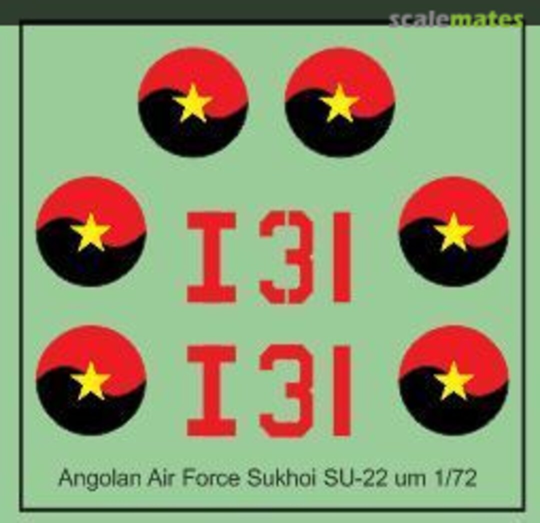 Boxart Angolan Air Force Sukhoi Su-22 UM MAV-AA7211 MAV Decals