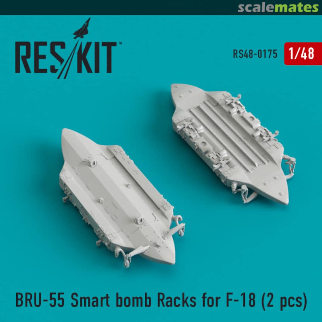 Boxart BRU-55 Smart bomb Racks for F-18 (2 pcs) RS48-0175 ResKit