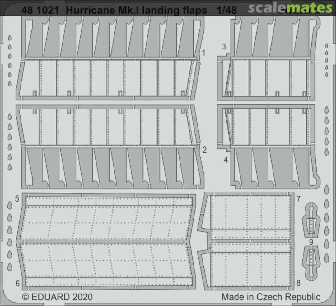 Boxart Hurricane Mk.I landing flaps AIRFIX 481021 Eduard