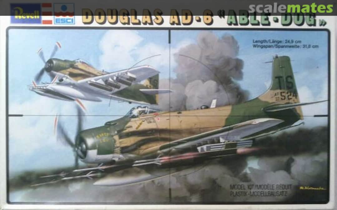 Boxart Douglas AD-6 "Able-Dog" H-2293 Revell/ESCI