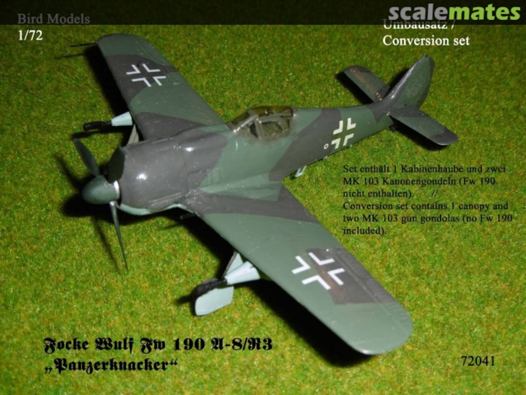 Boxart Focke Wulf Fw 190 A-8/R3 "Panzerknacker" 72041 Bird Models