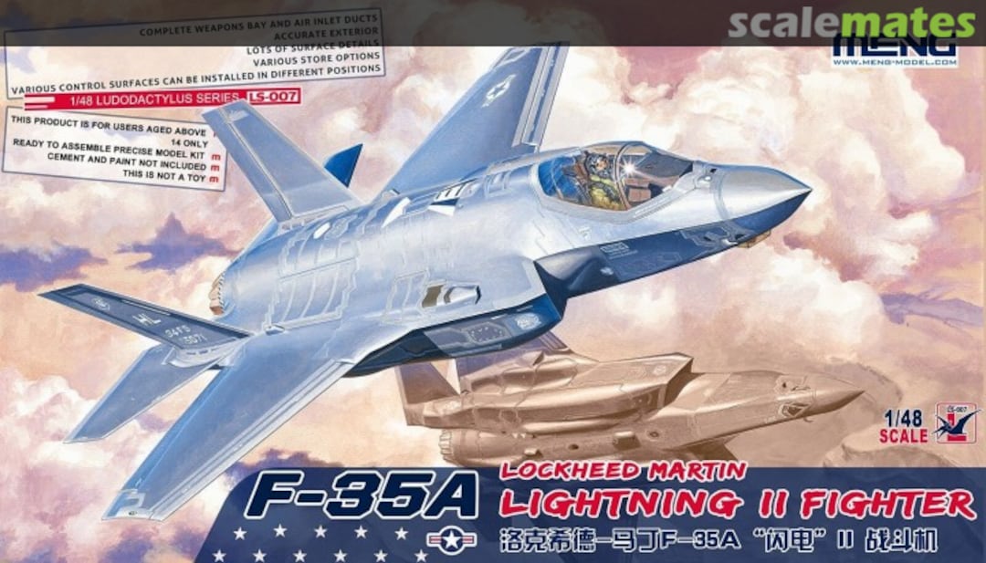 Boxart F-35A Lightning II LS-007 Meng Model