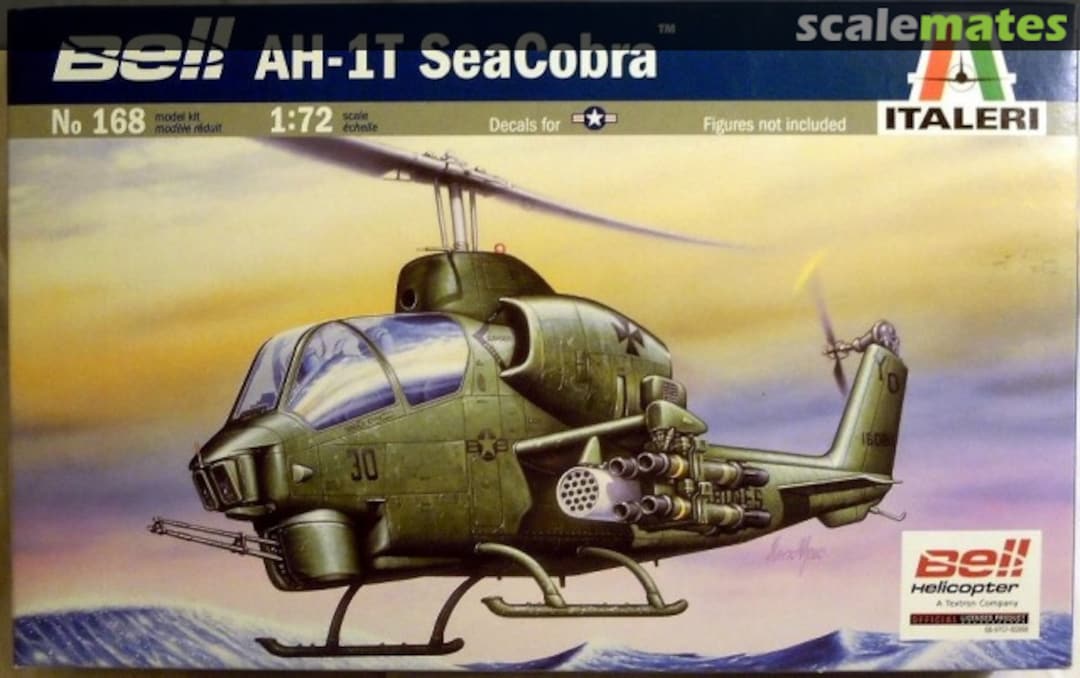 Boxart Bell AH-1T SeaCobra 168 Italeri