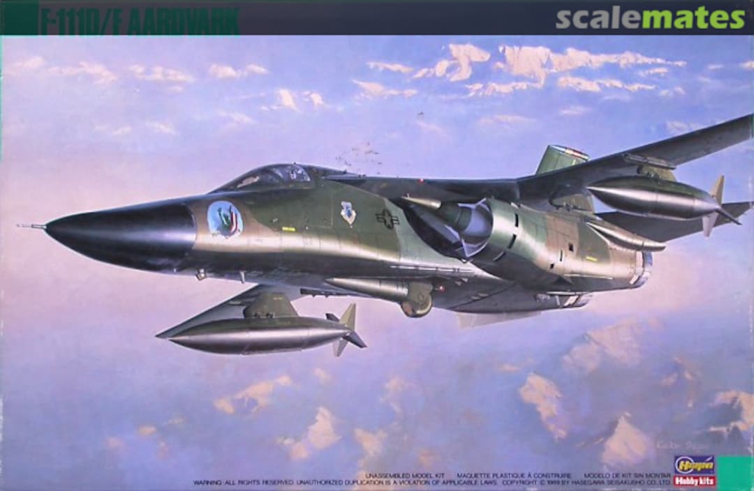 Boxart F-111D/F Aardvark 04034 Hasegawa