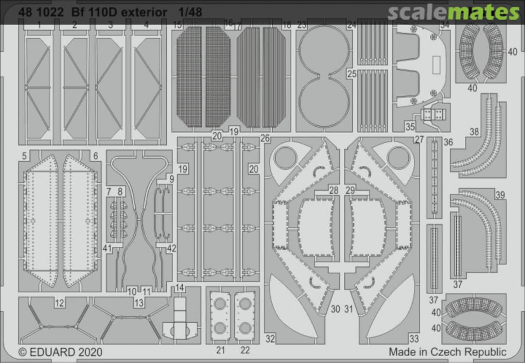 Boxart Bf 110D exterior DRAGON 481022 Eduard