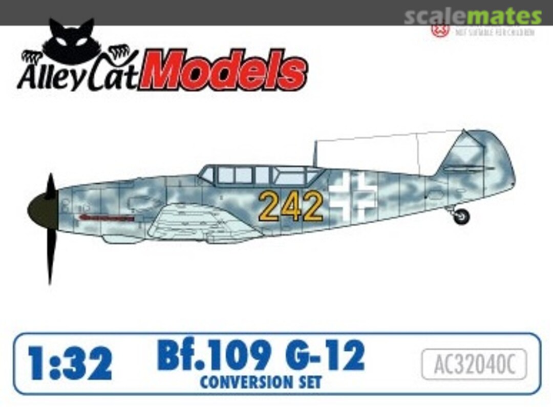 Boxart Bf109 G-12 Conversion (smooth cowl) AC32040C Alley Cat