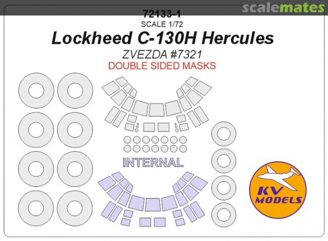 Boxart Lockheed C-130H Hercules 72133-1 KV Models