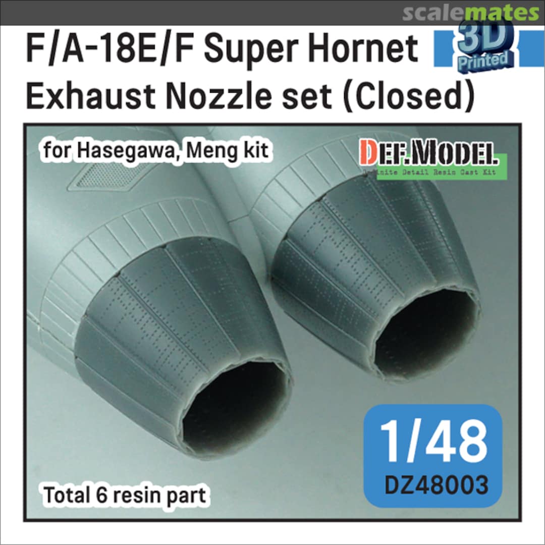 Boxart F/A-18E/F Super Hornet exhaust nozzle set (Closed) DZ48003 Def.Model