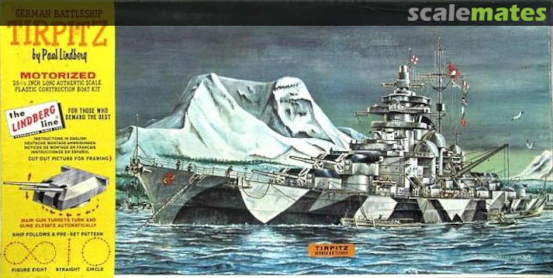 Boxart Tirpitz German Battleship 70827 Lindberg