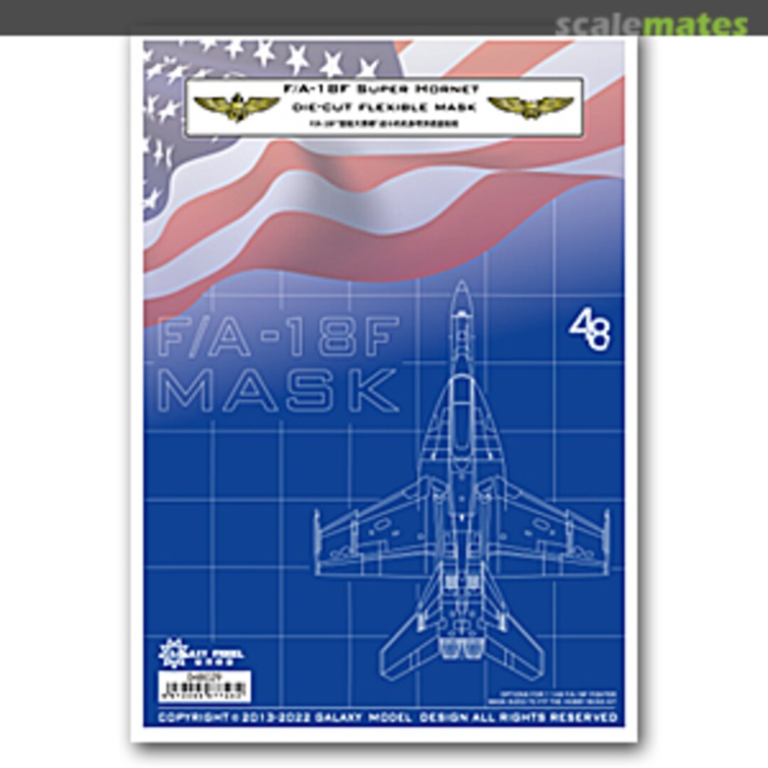 Boxart F/A-18F die-cut flexible mask D48029 Galaxy Model