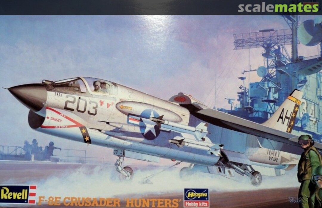 Boxart F-8E Crusader 'Hunters' 86185 Hasegawa/Revell