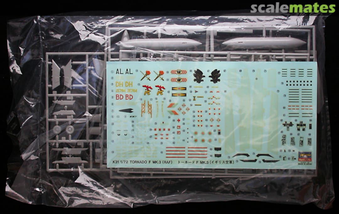 Contents Tornado F Mk.3 04031 Hasegawa