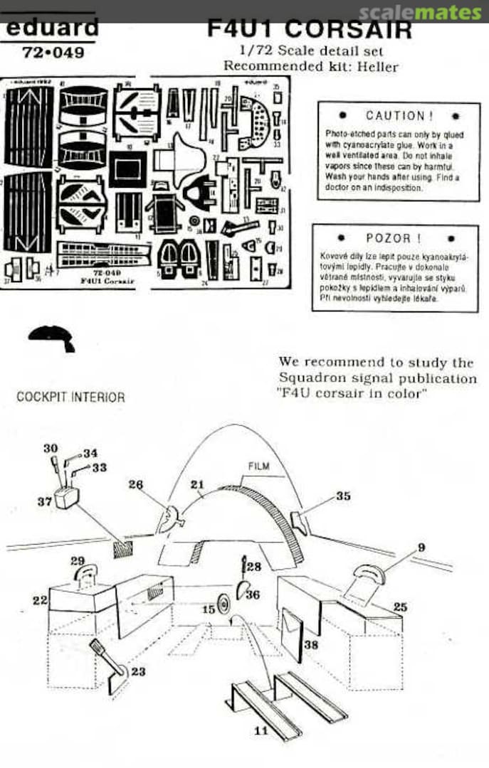 Boxart F4U1 Corsair 72-049 Eduard