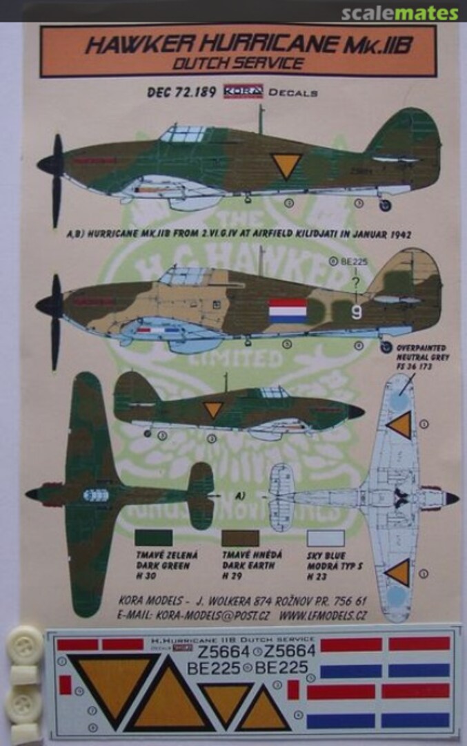 Boxart Hawker Hurricane MK.IIB DEC72189 Kora Models