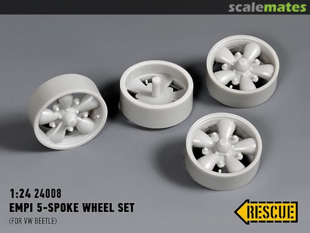 Boxart EMPI 5-spoke wheel set (VW Beetle) 24008 Rescue Models