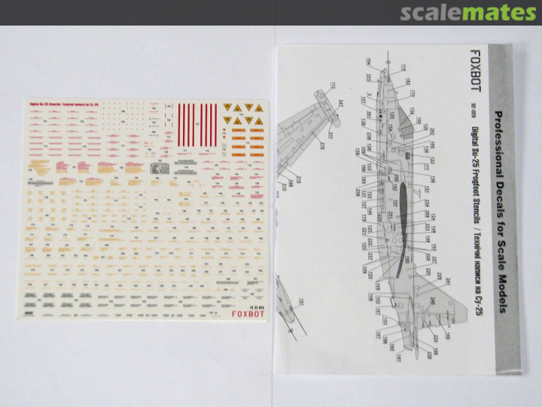 Boxart Stencils for Digital Su-25 32-026 Foxbot