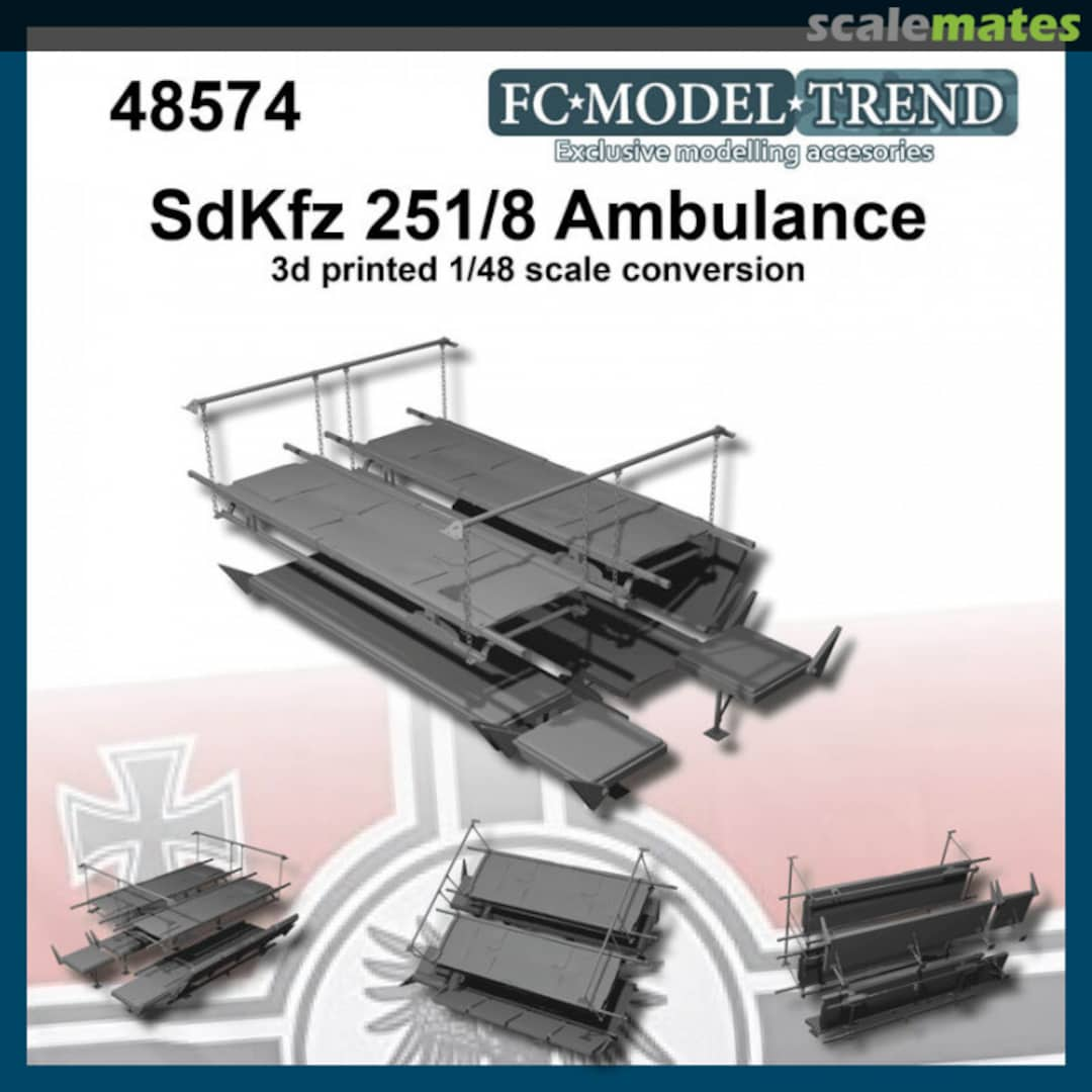 Boxart SdKfz 251/8 Ambulance 48574 FC Model Trend