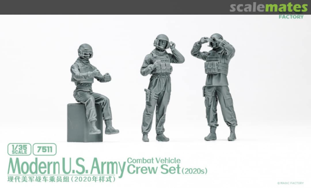 Boxart Modern U.S. Army Combat Vehicle Crew Set (2020s) 7511 Magic Factory