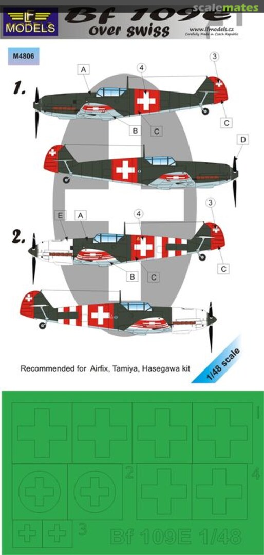 Boxart Bf 109E Over Swiss M4806 LF Models