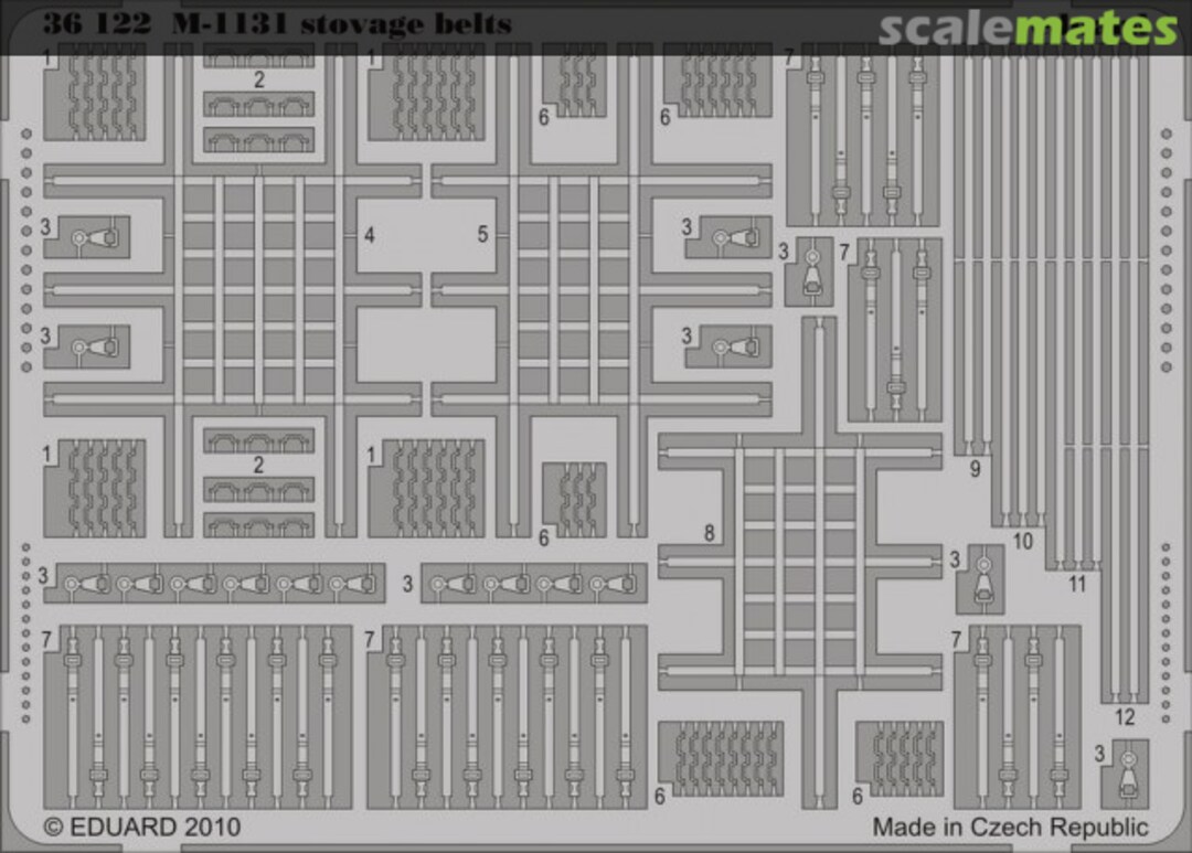 Boxart M-1131 stovage belts 36122 Eduard