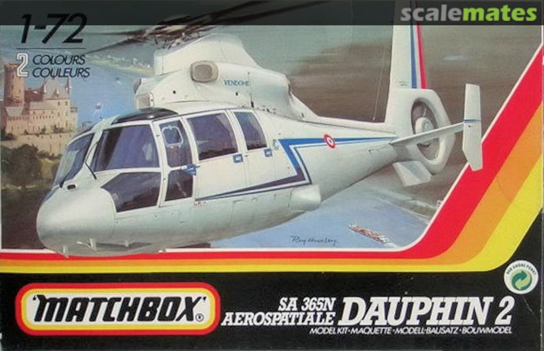 Boxart SA 365N Aerospatiale Dauphin 2 40038 Matchbox