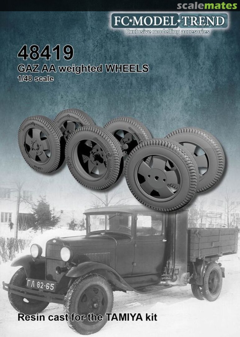 Boxart GAZ AA weighted wheels 48419 FC Model Trend