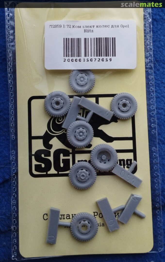 Contents Opel Blitz wheel set F72059 SG-MODELLING