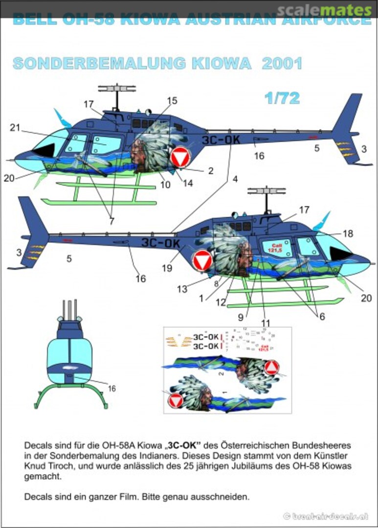 Boxart Bell OH-58 Kiowa OH-58 Brent-Air-Decals