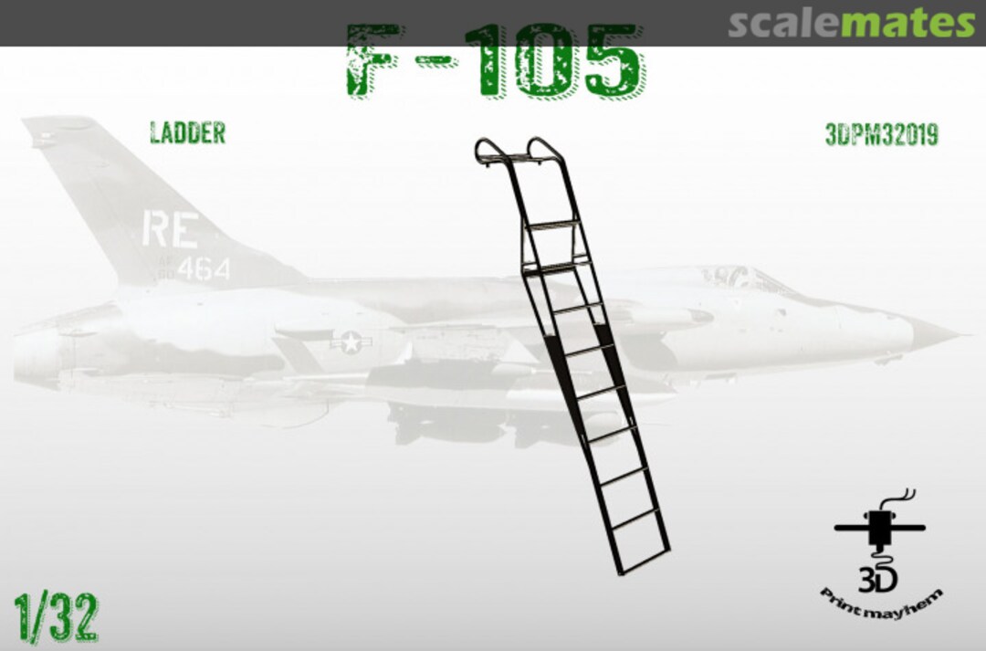 Boxart F-105 Boarding ladder 3DPM32019 3D Print Mayhem