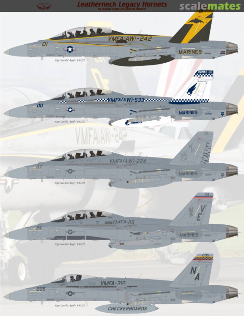 Boxart Leatherneck Legacy Hornets F/A-18C/D FL48023 Flying Leathernecks