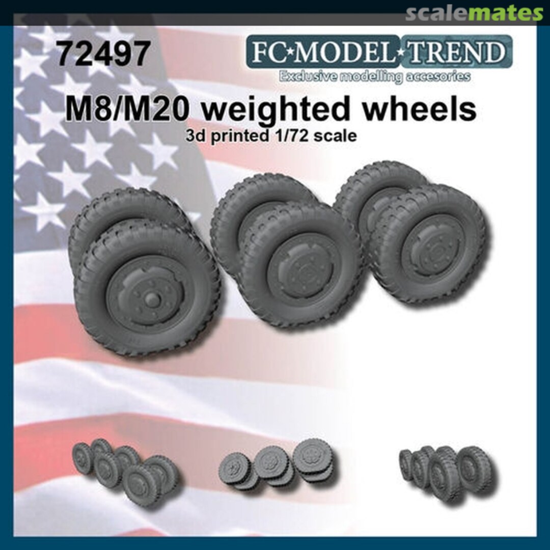 Boxart M8 / M20 weighted wheels 72497 FC Model Trend