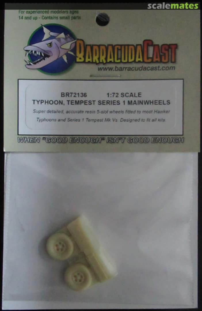 Boxart Typhoon, Tempest serizs 1 mainwheels BR72136 Barracuda Studios