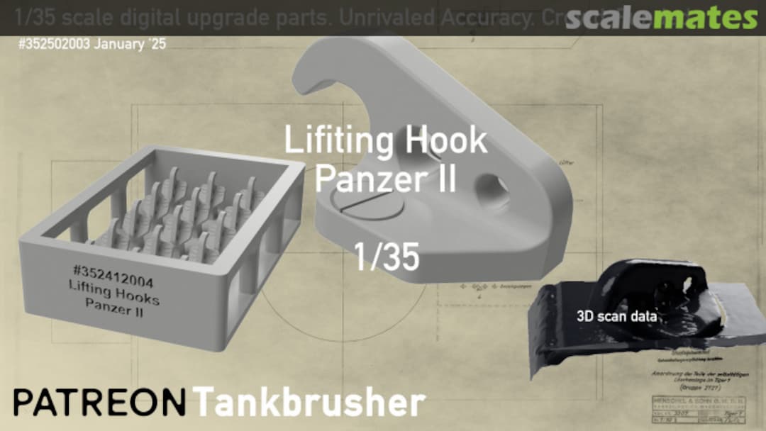 Boxart Lifting hook for Panzer II 352501003 Tankbrusher Scale Modeling