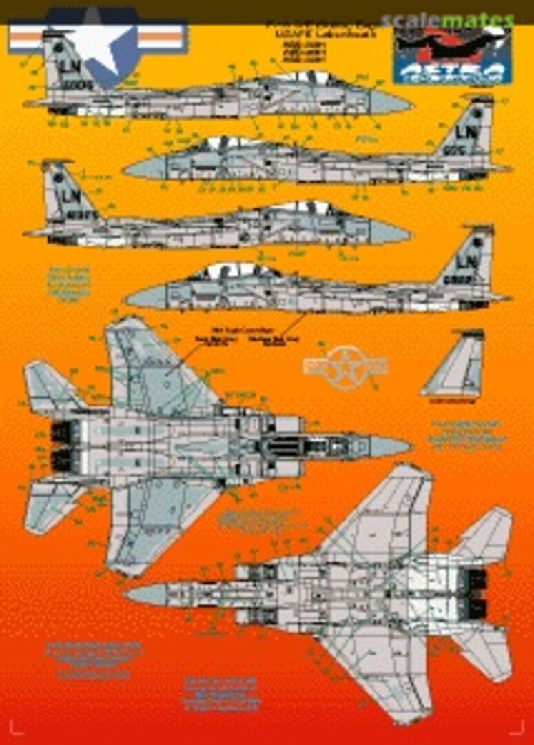 Boxart USAFE F-15C/E Lakenheath ASD-4801 Astra Decals