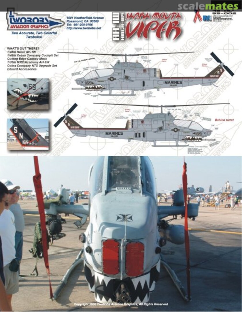 Boxart Shark Mouth Viper 48-116 TwoBobs Aviation Graphics