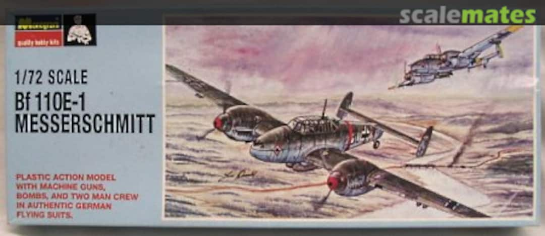 Boxart Bf 110E-1 Messerschmitt PA162-100 Monogram