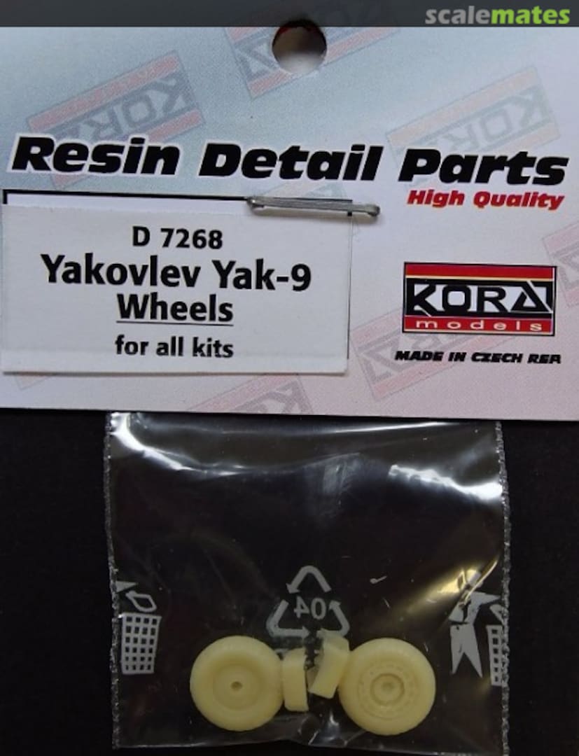 Boxart Yakolev Yak-9 Wheels D7268 Kora Models