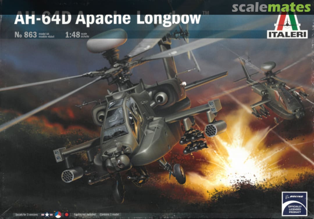 Boxart AH-64D Apache Longbow 863 Italeri