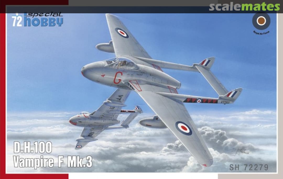 Boxart D.H.100 Vampire F Mk.3 SH72279 Special Hobby