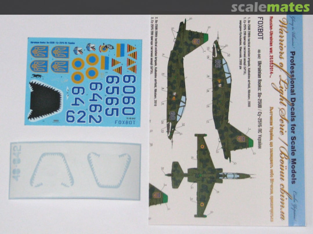 Boxart Ukrainian Rooks: Su-25UB 48-042 Foxbot