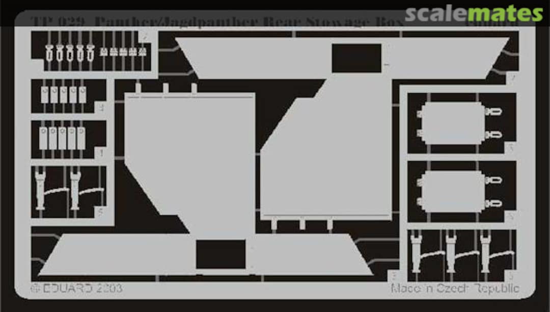 Boxart Panther/Jagdpanther rear stowage box TP029 Eduard