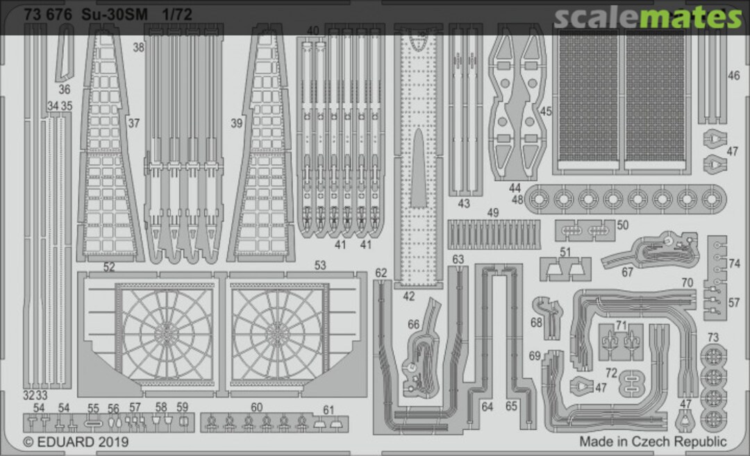 Boxart Su-30SM 73676 Eduard