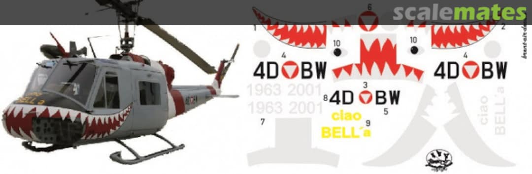 Boxart Agusta Bell 204 Österreichisches Bundesheer HM 48202 Brent-Air-Decals