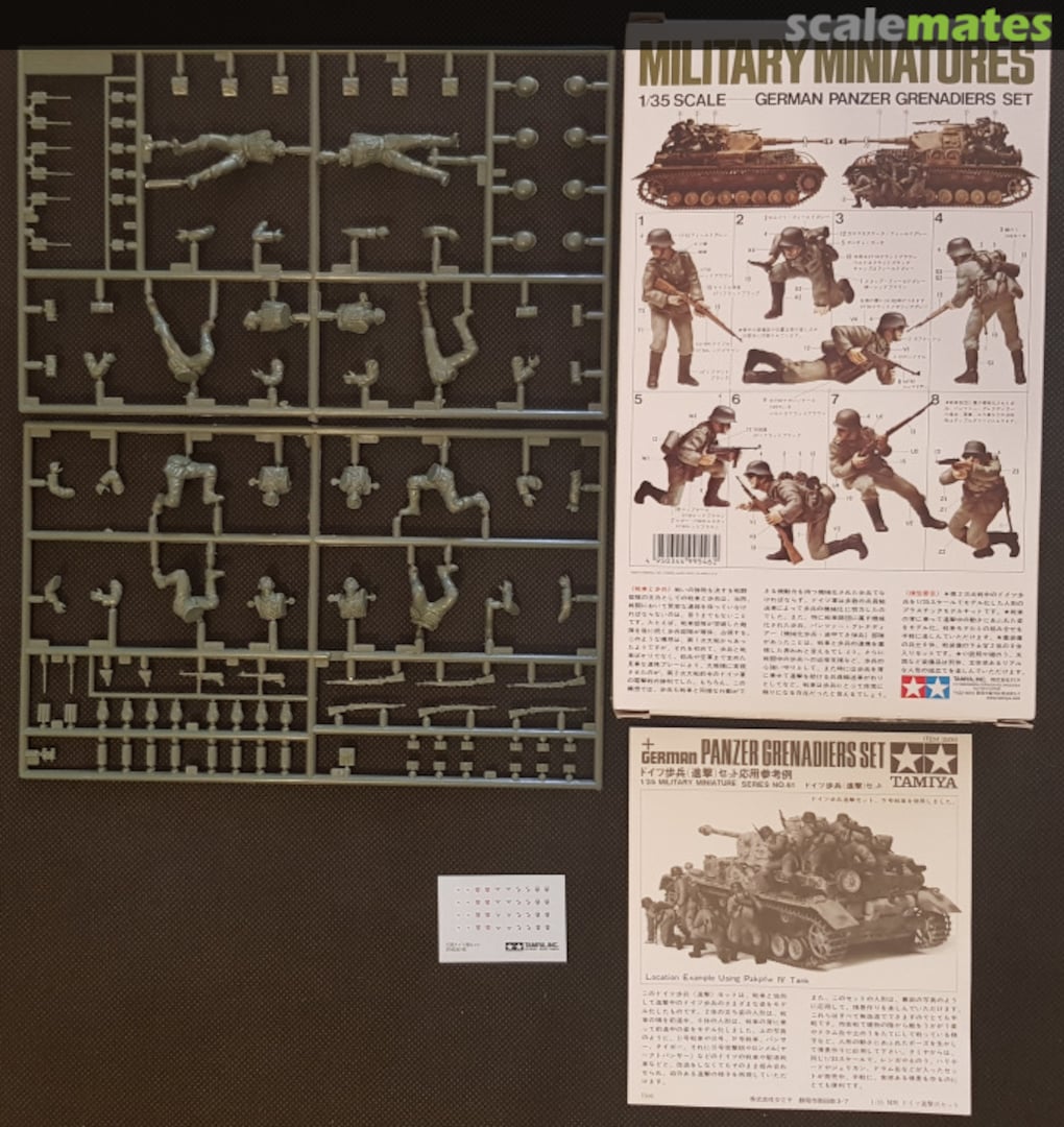 Contents Panzer Grenadiers Set 35061 Tamiya