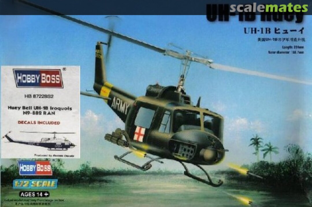 Boxart UH-1B Huey 87228S2 HobbyBoss